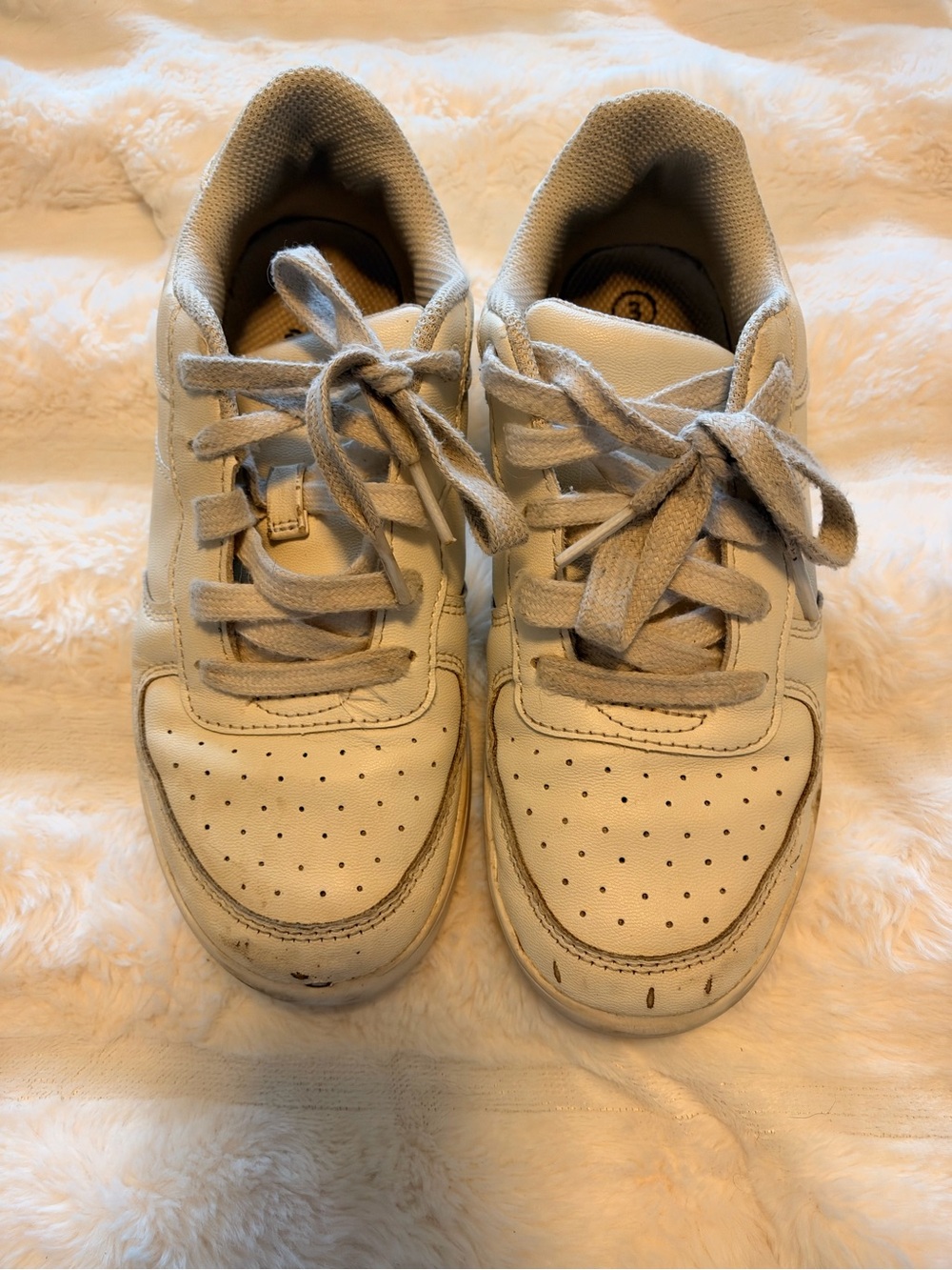 art class White Kids Lace-Up Sneakers